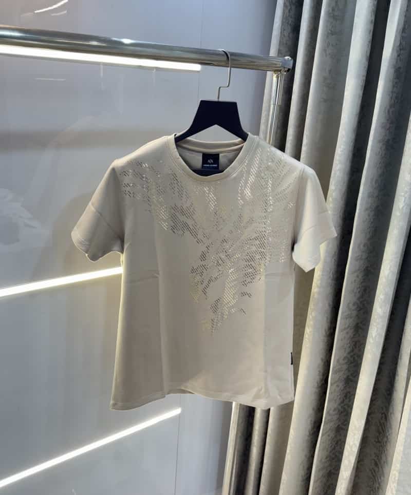 Arman i E...xchange Cream Eagle Print Imported T-Shirt Secondary image