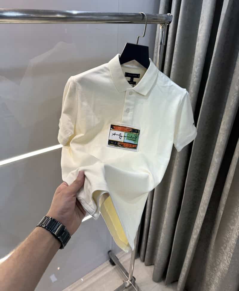 Tomm y Hilfiger Cream Premium Polo T-Shirt Main image