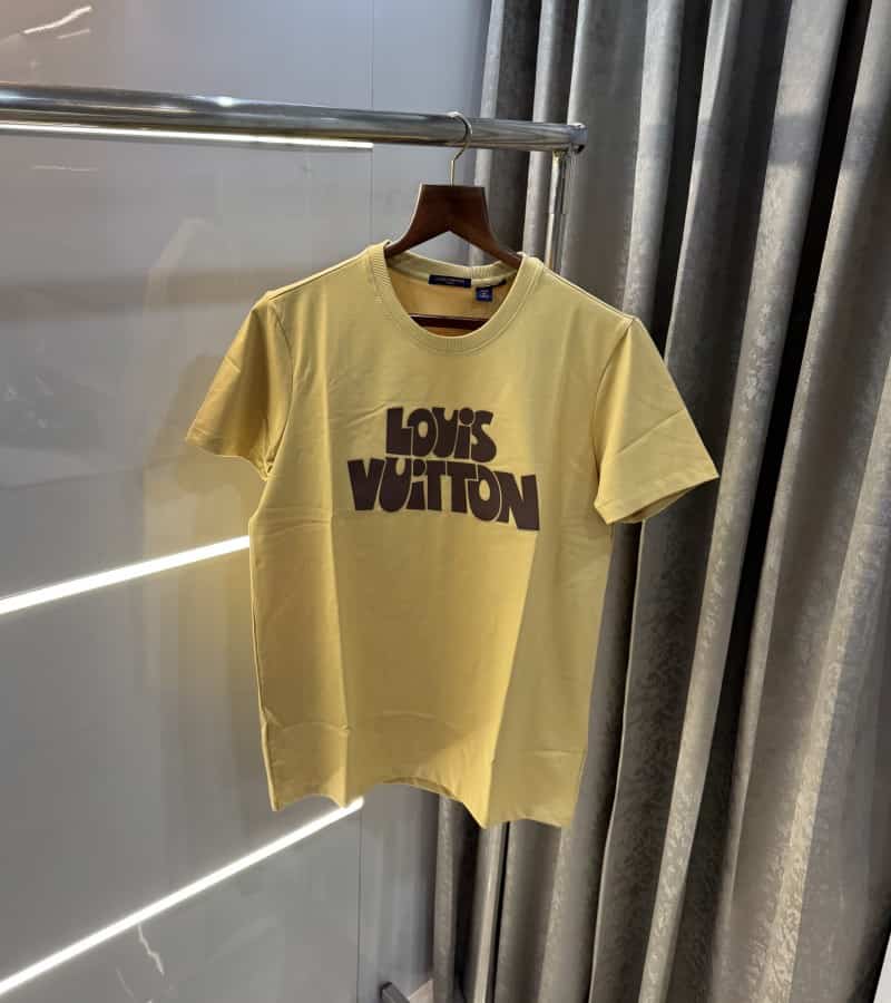 LoUI5 Vuitt0N Mustard Logo Work Imported T-Shirt