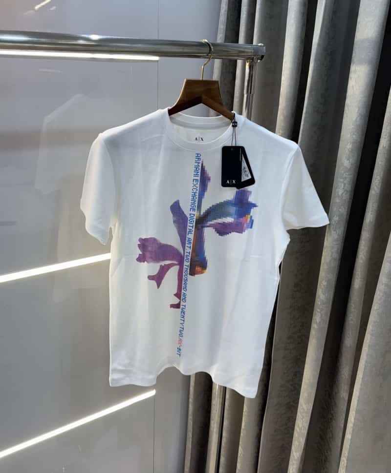 Arman i Ex!change White Logo Print Premium T-Shirt