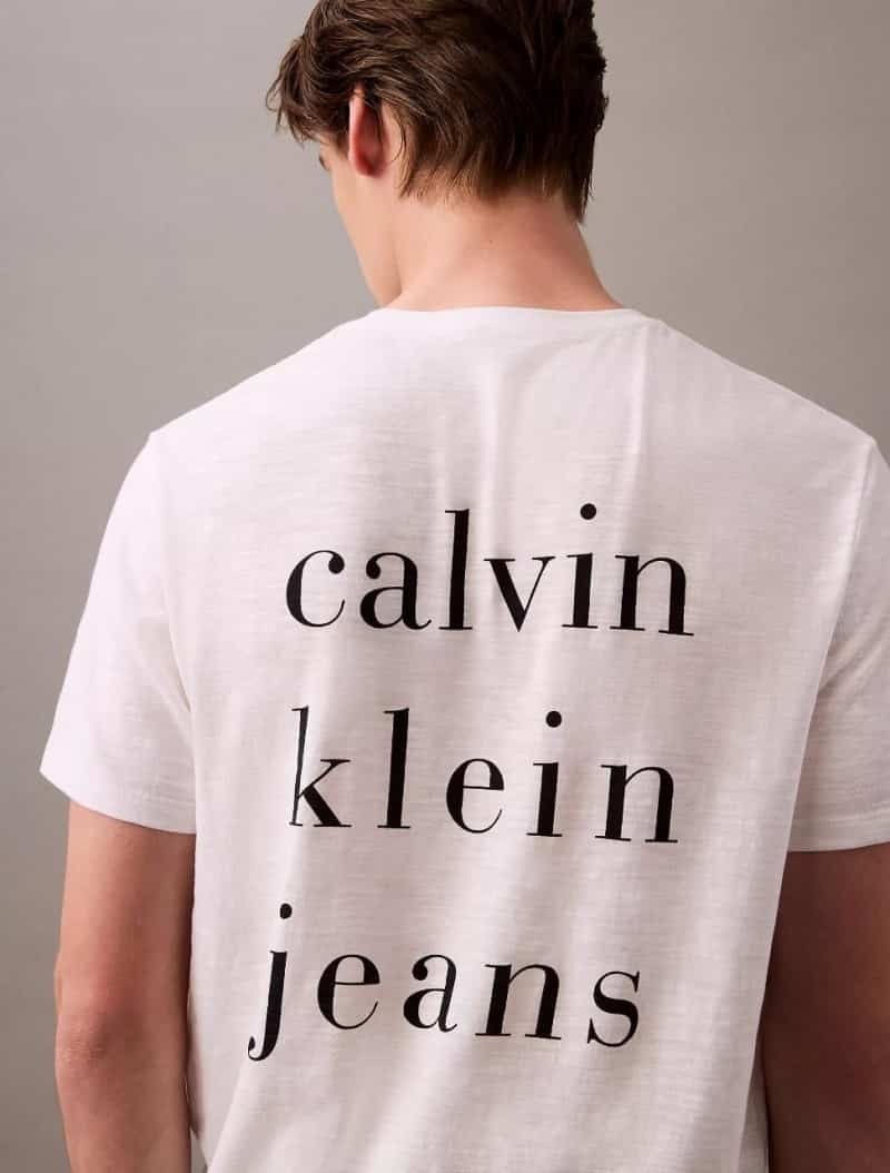 Calvin Klei n White Logo Print Premium T-Shirt Secondary image