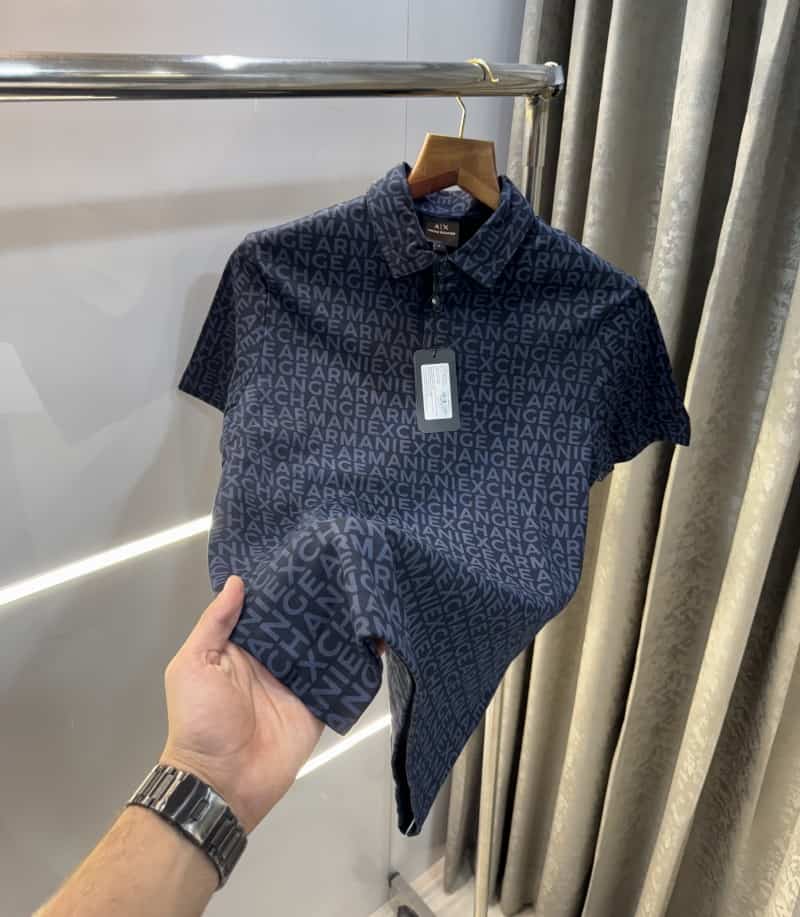 Arman i Exchange Navy Blue Monogr...AM Premium Polo T-Shirt Secondary image