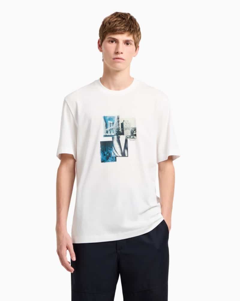 Arman i Exchange White Logo Print Premium T-Shirt Main image
