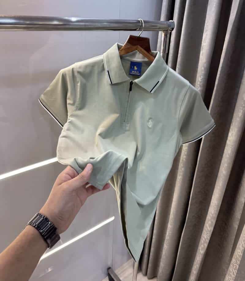 Ralph Laure n Aqua Green Embroidery Logo Premium Polo T-Shirt