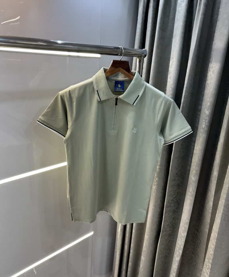 Ralph Laure n Aqua Green Embroidery Logo Premium Polo T-Shirt