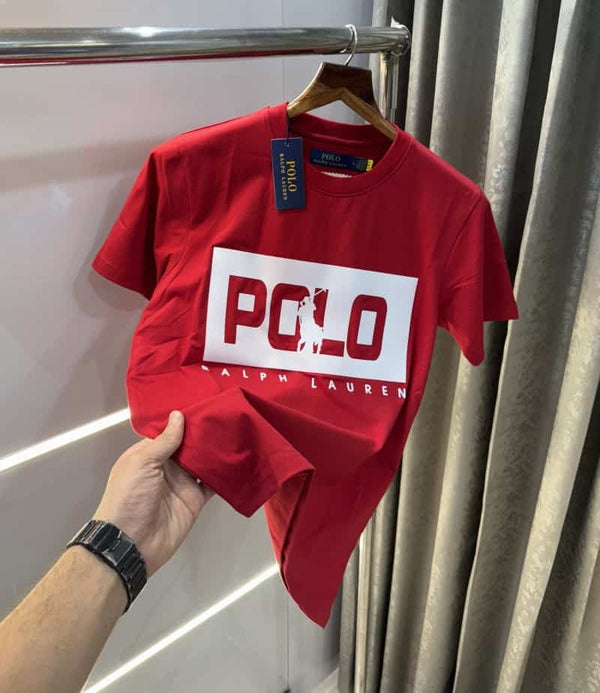 Ralph Lauren Red Printed Premium T-Shirt