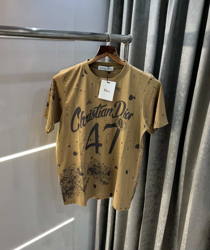 Christian Dio r Beige Printed Imported T-Shirt Main image