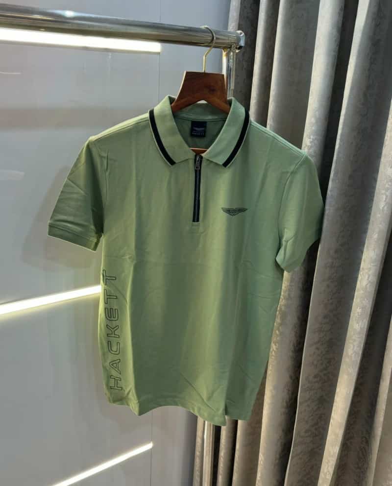Hacket Aston Martin Logo Print Classic Polo T-Shirt