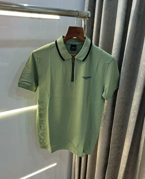 Hacket Aston Martin Logo Print Classic Polo T-Shirt