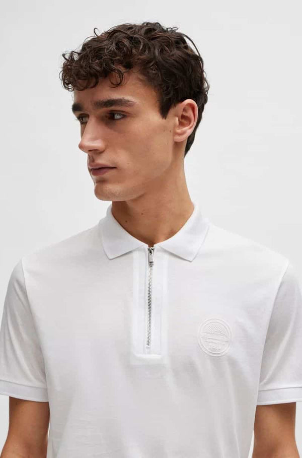 Hugo bos s x porsch e White Classic Polo T-Shirt