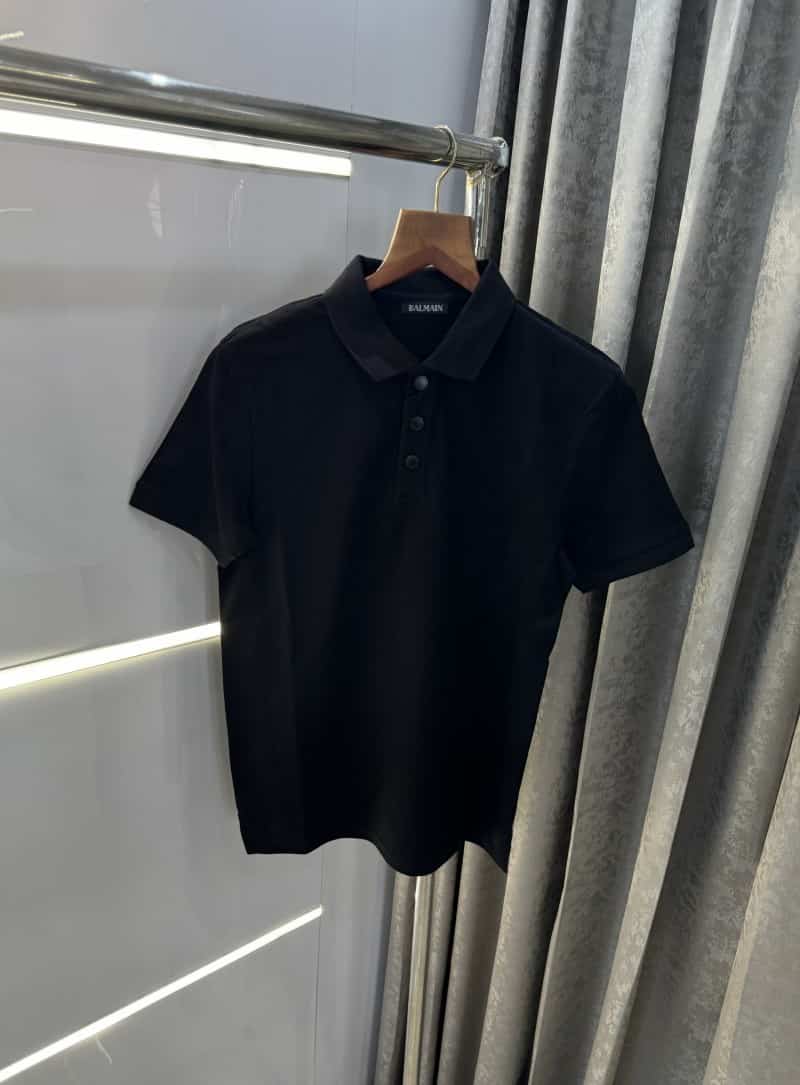 Balmai n Paris Black Back Print Imported Polo T-Shirt
