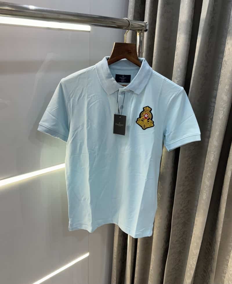Hacket Sky Blue Embroidery Logo Premium Polo T-Shirt Secondary image