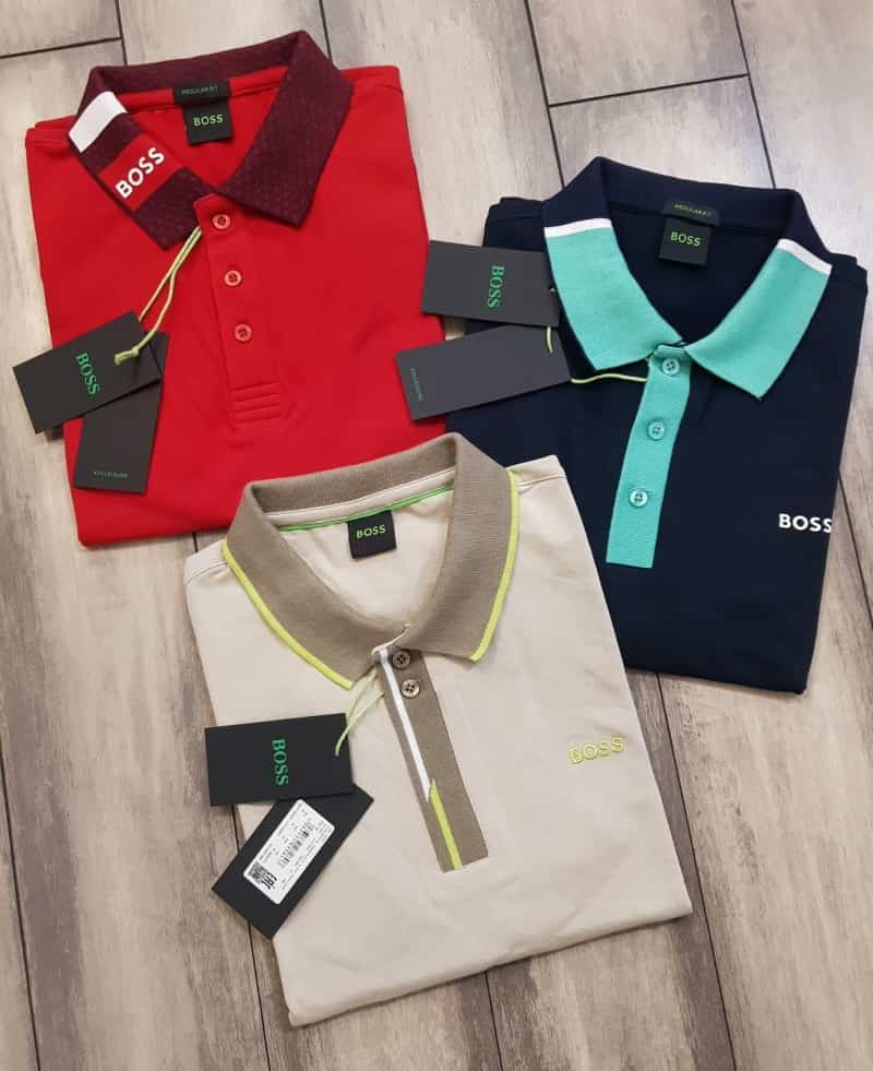 Hugo Bos s Red Collar Look Premium Polo T-Shirt Secondary image