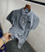 Hacket Grey Patch Logo Premium Polo T-Shirt
