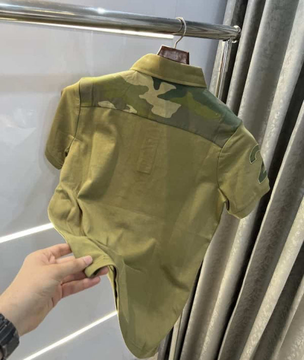 Hacket martin olive green embroidery logo premium polo t-shirt