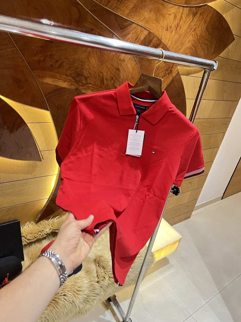 Tommy Hilfiger Red Embroidery Logo Premium Classic Polo T-Shirt Secondary image