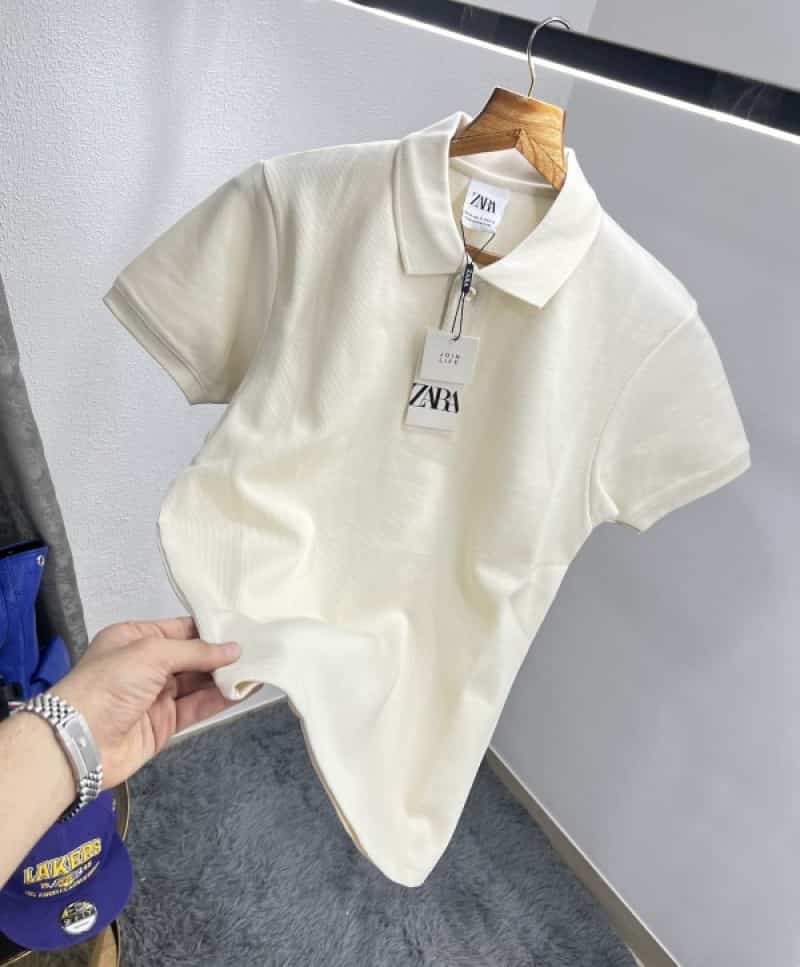 Zar_a Cream Premium Classic Polo T-Shirt Main image