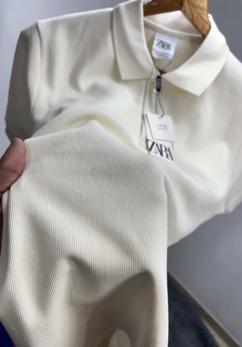 Zar_a Cream Premium Classic Polo T-Shirt Secondary image
