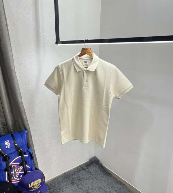 Zar_a Cream Premium Classic Polo T-Shirt