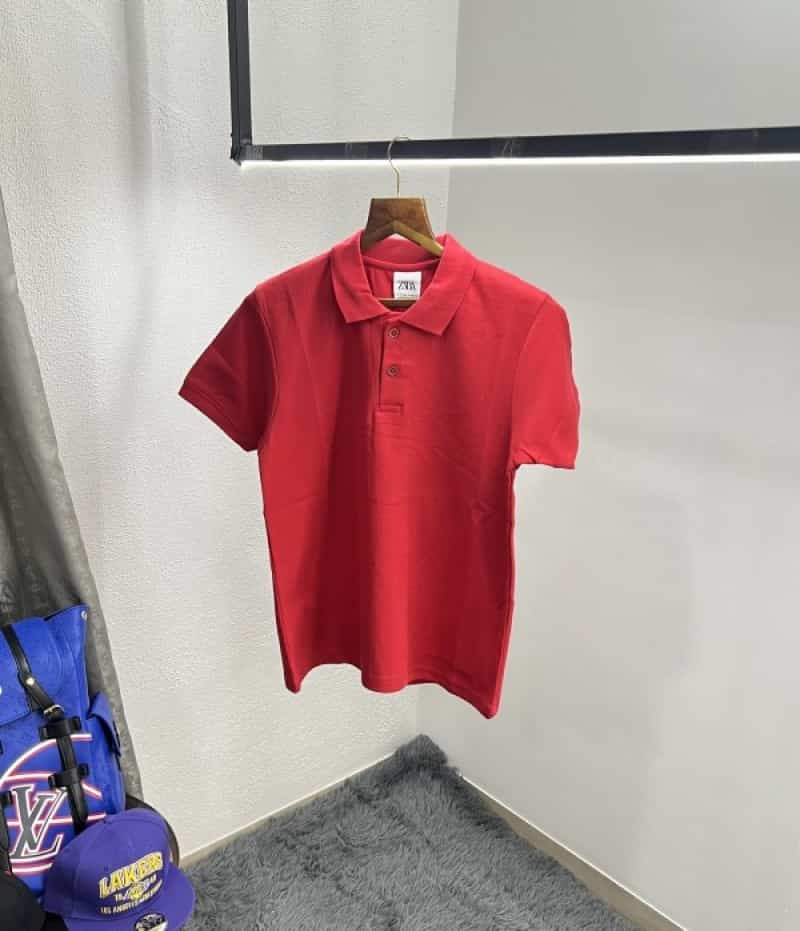 Zar_a Red Premium Classic Polo T-Shirt Secondary image