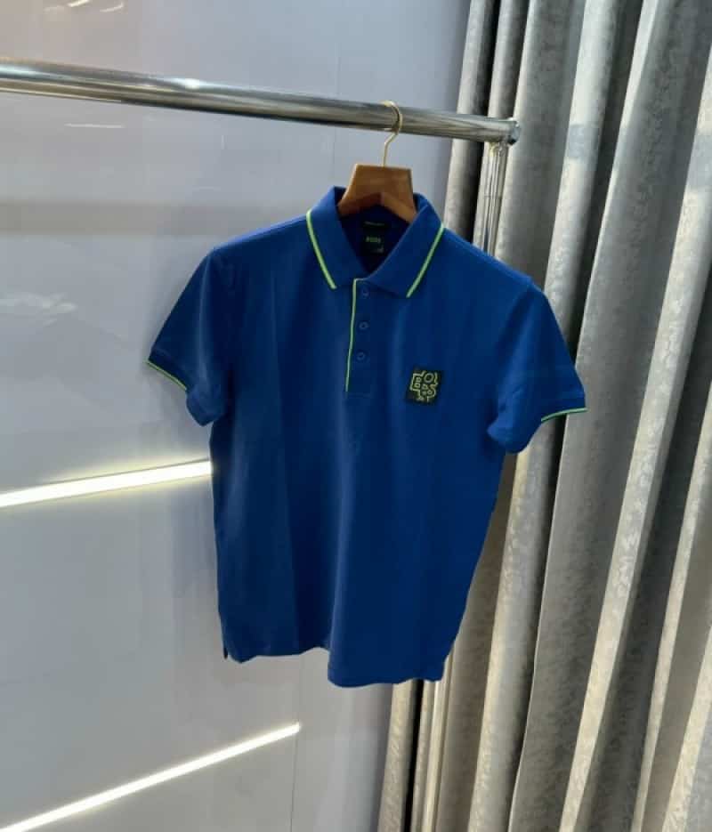 Hugo bos sPetrol Blue Embroidery Logo Print Premium Classic Polo T-Shirt