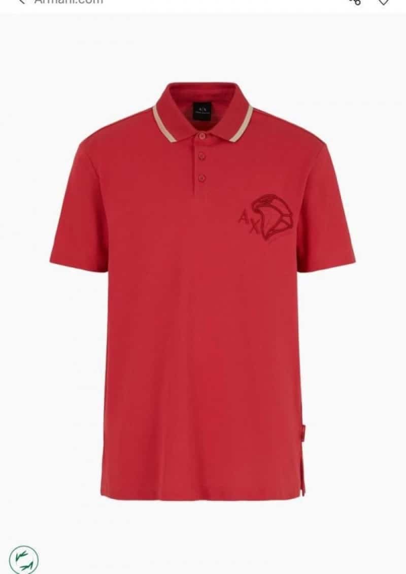 Arman i Exchang e Rust Embroidery Premium Polo T-Shirt Main image