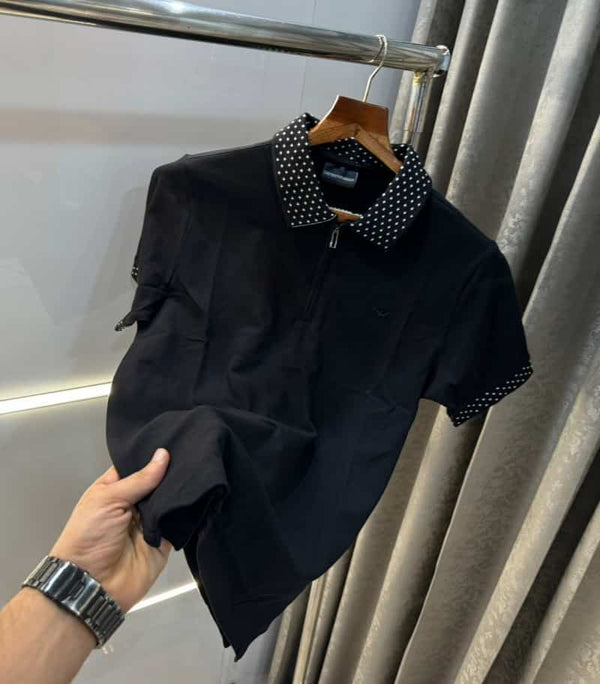 Emporio Arman i Black Designer Premium Polo T-Shirt
