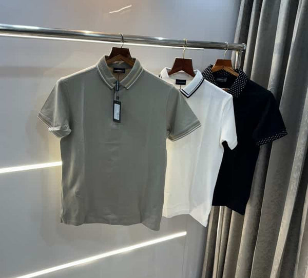 Emporio Arman i Black Designer Premium Polo T-Shirt