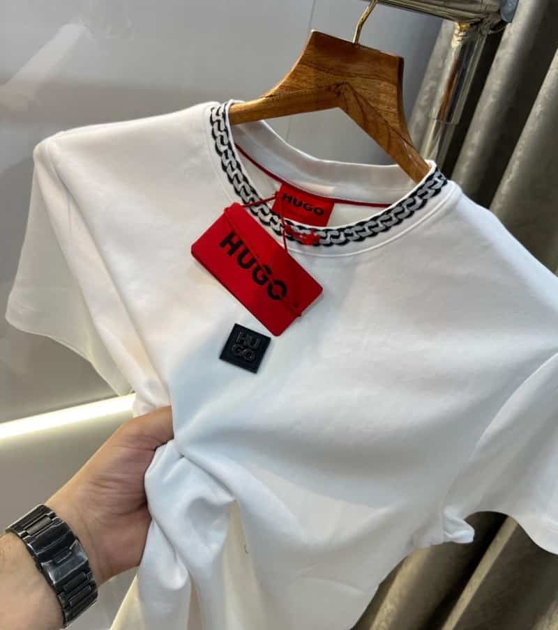 Hugo Boss White Designer Premium Classic T-Shirt