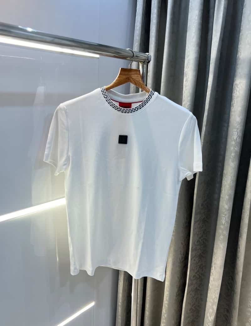 Hugo Boss White Designer Premium Classic T-Shirt