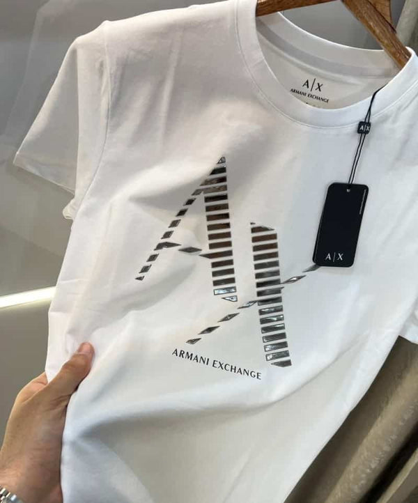 Arman i Exchange White Logo Print Imported T-Shirt