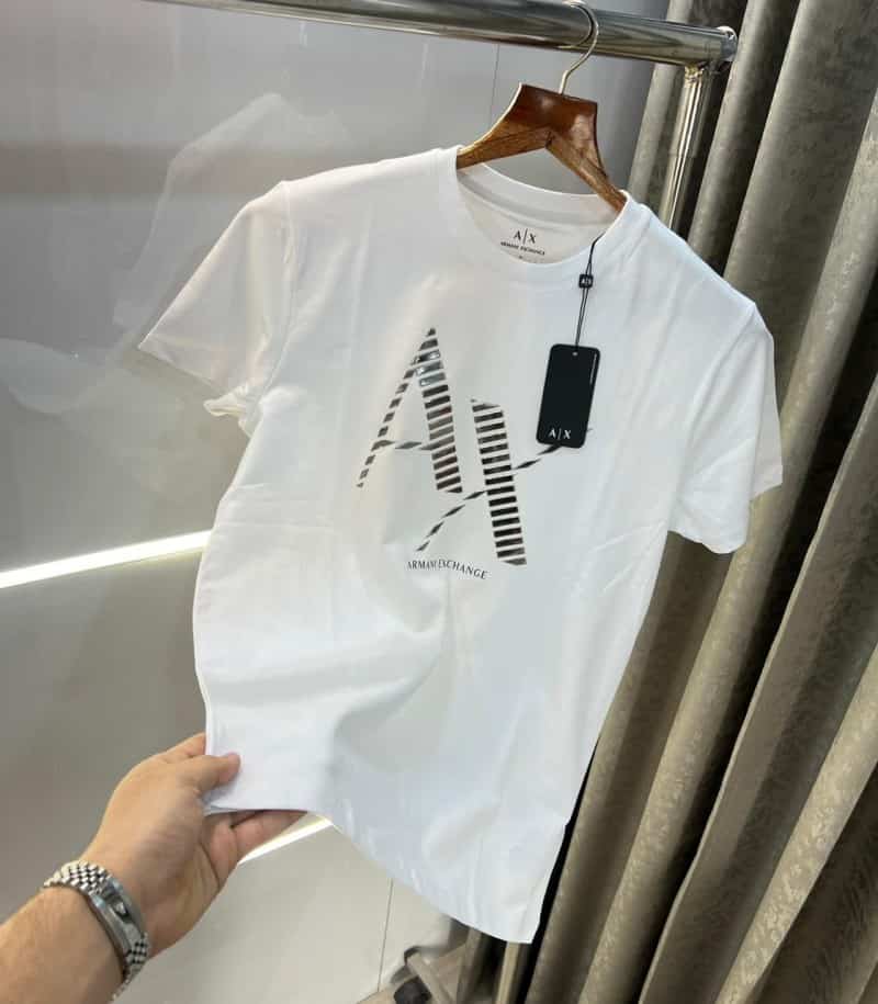 Arman i Exchange White Logo Print Imported T-Shirt