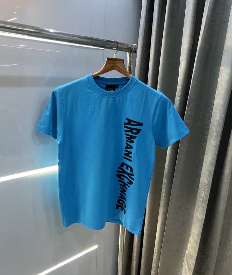 Arman i Exchange Sky Blue Logo Print Premium T-Shirt Main image