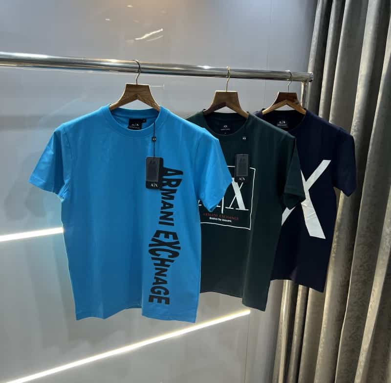 Arman i Exchange Sky Blue Logo Print Premium T-Shirt