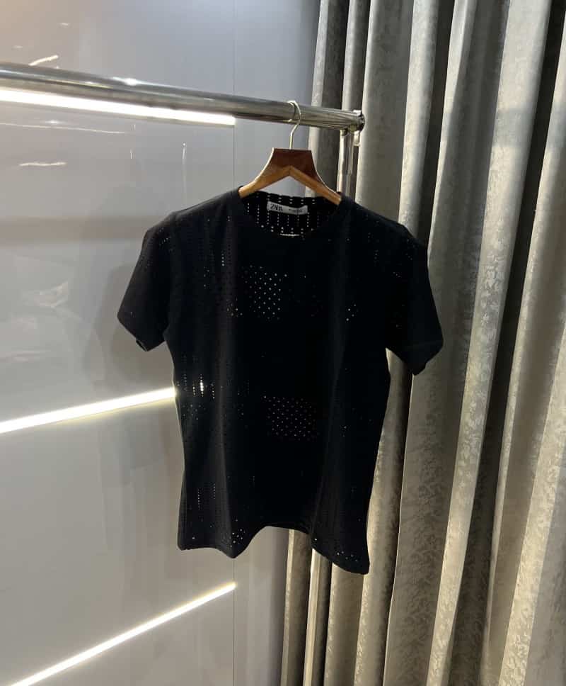 Zar a Black Seen Through Premium T-Shirt Main image