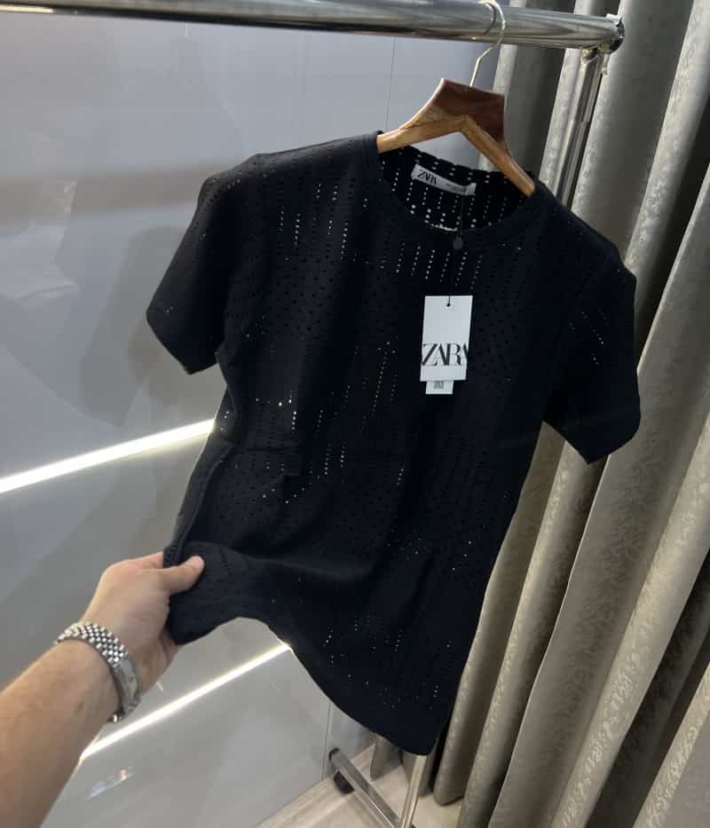 Zar a Black Seen Through Premium T-Shirt Secondary image