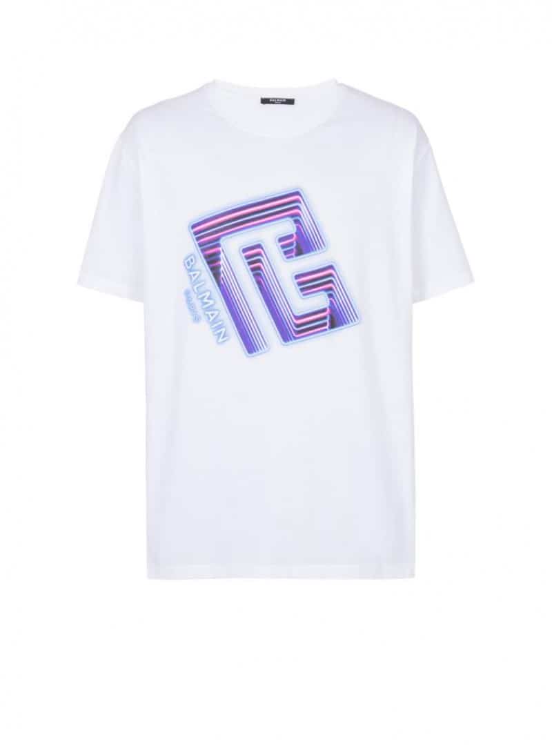 Balmai n Paris White logo Print Premium T-Shirt Main image