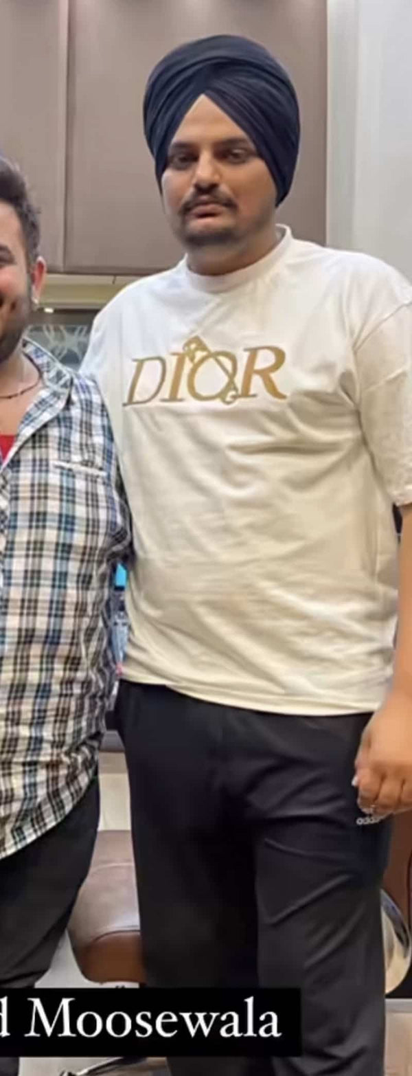 Christian Dio r Beige Embroidery Logo Imported Oversized T-Shirt