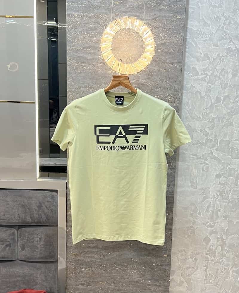 Empori_o arma_ni logo printed pastel green premium t-shirt Main image