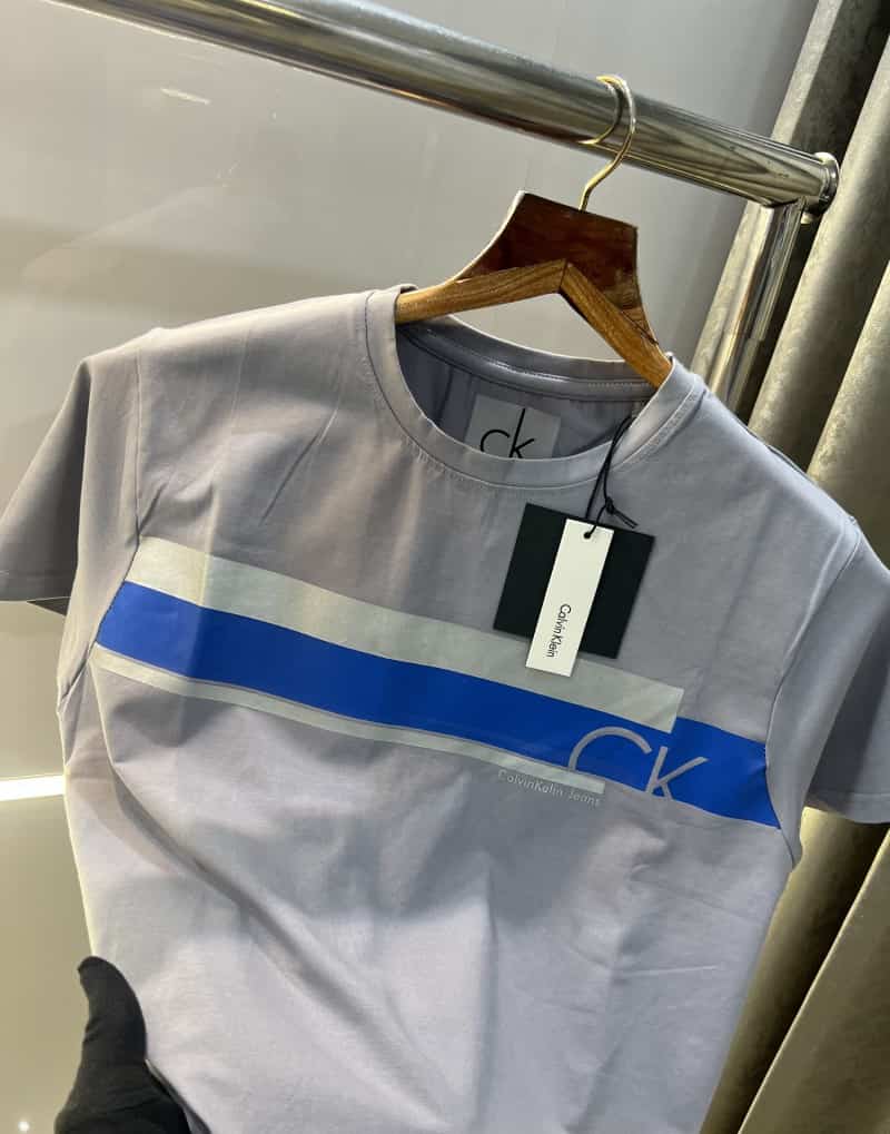 Calvin Klei n light grey printed premium t-shirt Secondary image