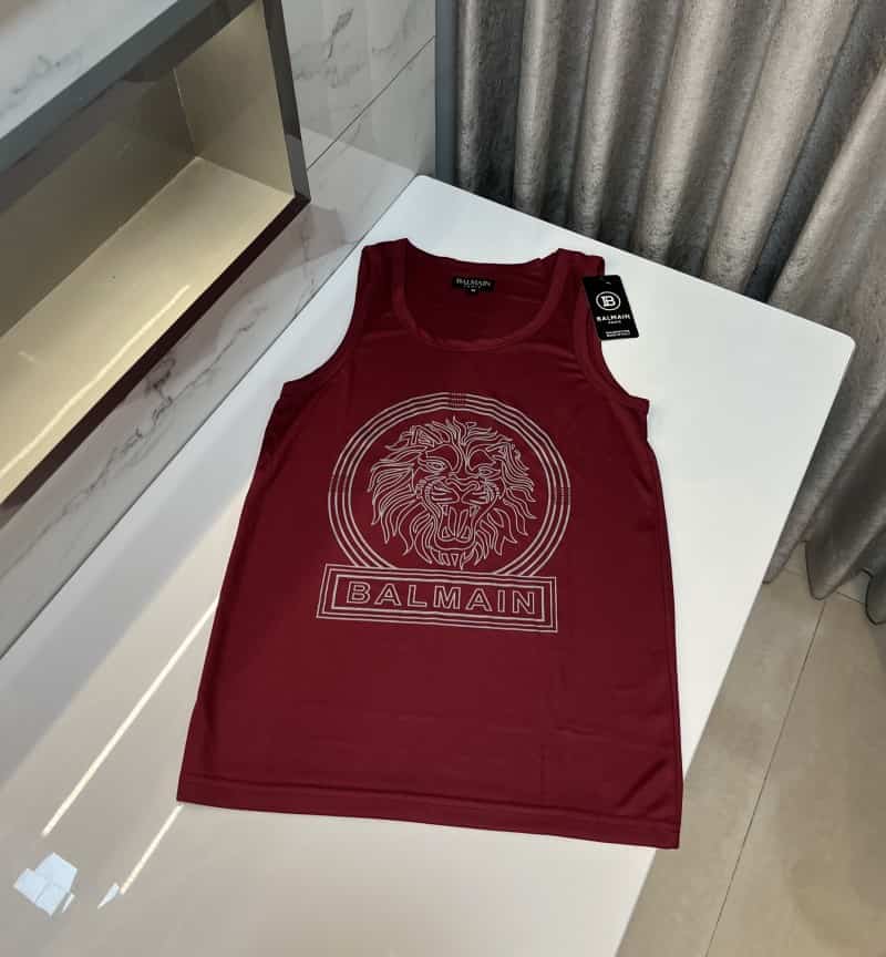 Balmai n Paris Wine Tiger Print Premium Sando Main image