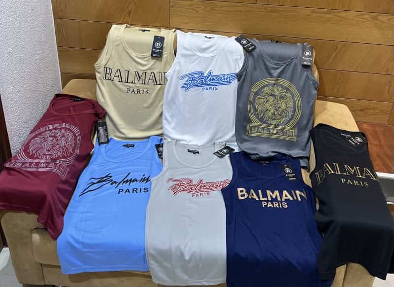 Balmai n Paris Wine Tiger Print Premium Sando