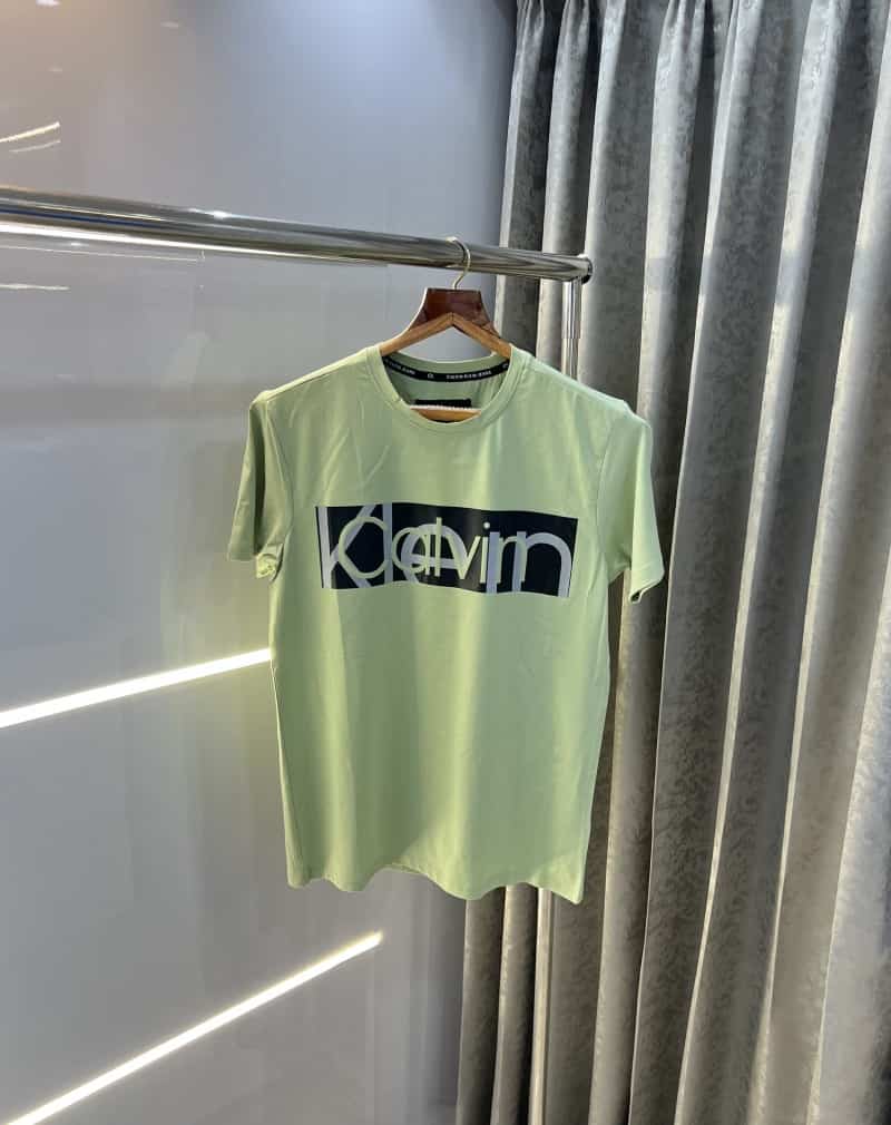 Calvin Klei n Pista Green Printed Premium T-Shirt Main image