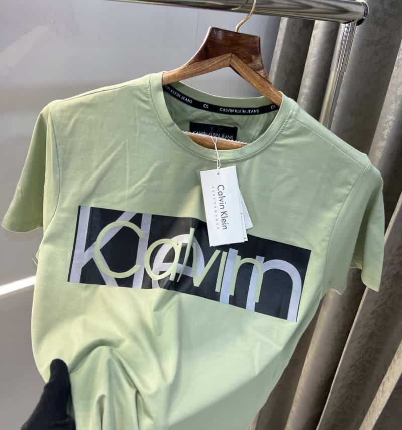 Calvin Klei n Pista Green Printed Premium T-Shirt Secondary image