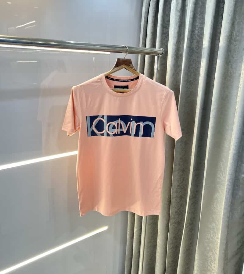 Calvin Klei n Peach Printed Premium T-Shirt Secondary image