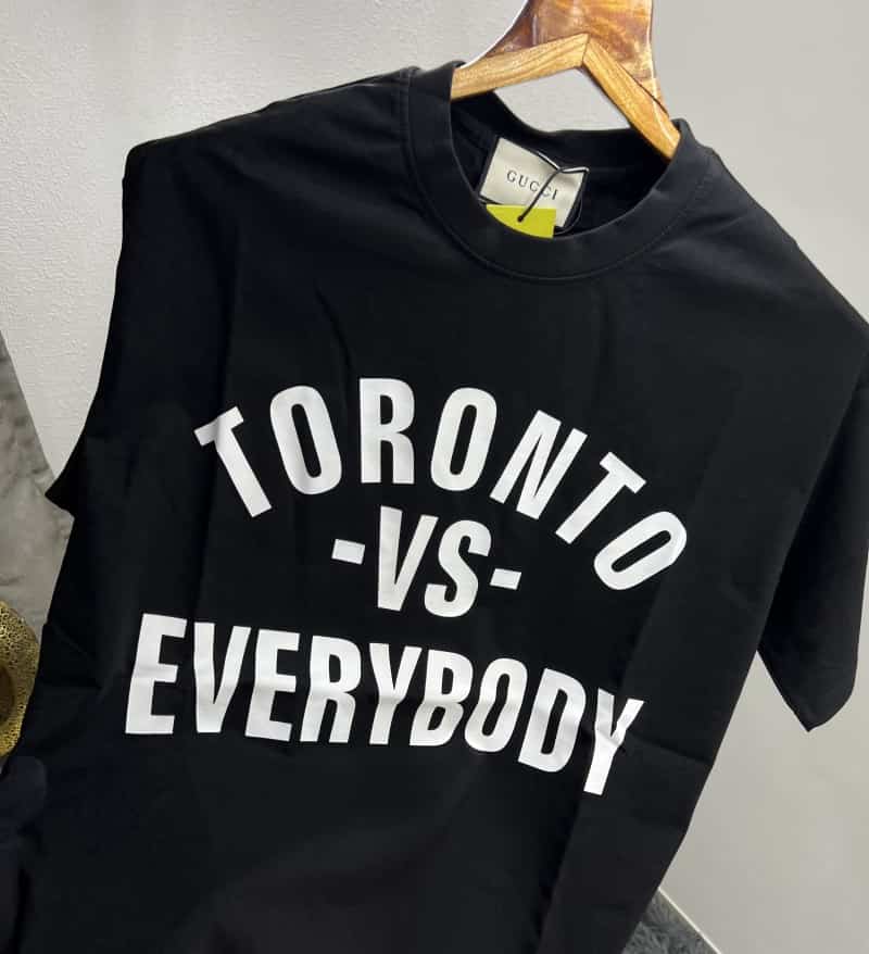 Gucc i Toronto Black Imported Oversized T-Shirt Secondary image