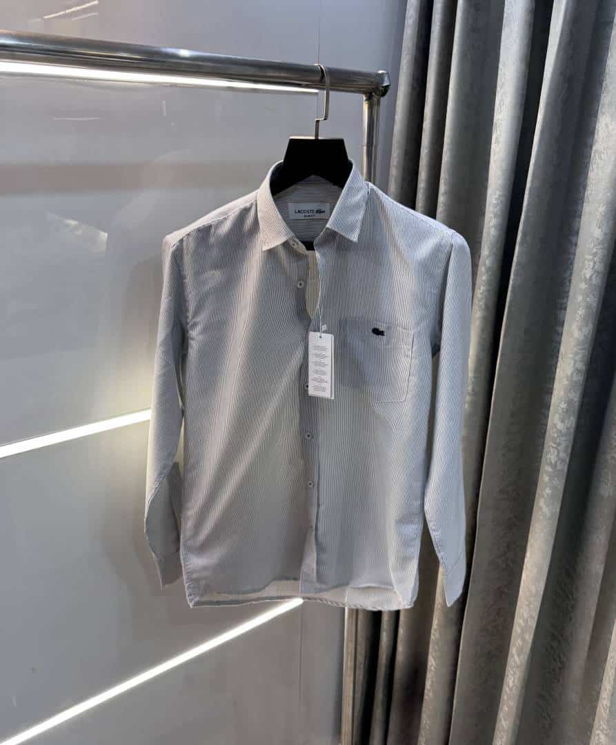 Lacost e Grey Stripes Premium Classic Shirt Secondary image
