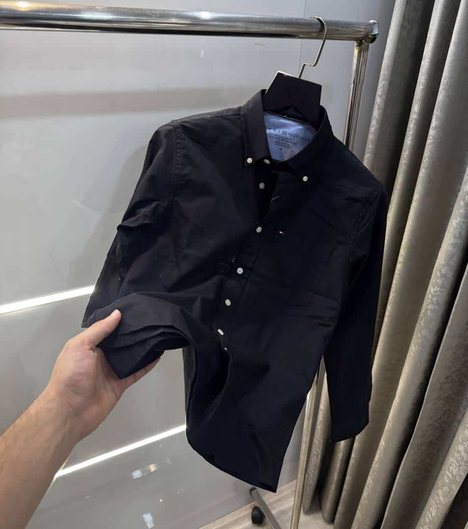 Tomm y Hilfiger Black Classic Premium Shirt