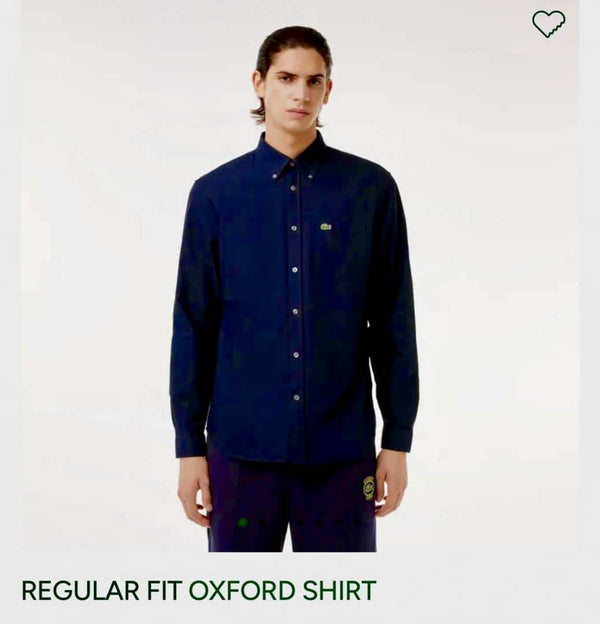 Lacost e Navy Blue Embroidery Logo Premium Shirt