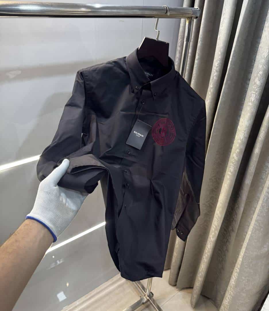 Balmai n Paris Black EmbosSed Logo Exclusive Shirt Secondary image